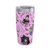Wednesday Addams Multicolor Tumbler 20oz Light Purple PimpYourWorld