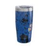 Wednesday Addams Multicolor Tumbler 20oz Royal Blue PimpYourWorld