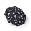 The Wednesday Addams Wednesday on Black umbrella, open and printed edge to edge.
