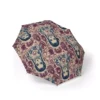 The Wednesday on Deep Red design on the Wednesday Addams umbrella, seen from above.