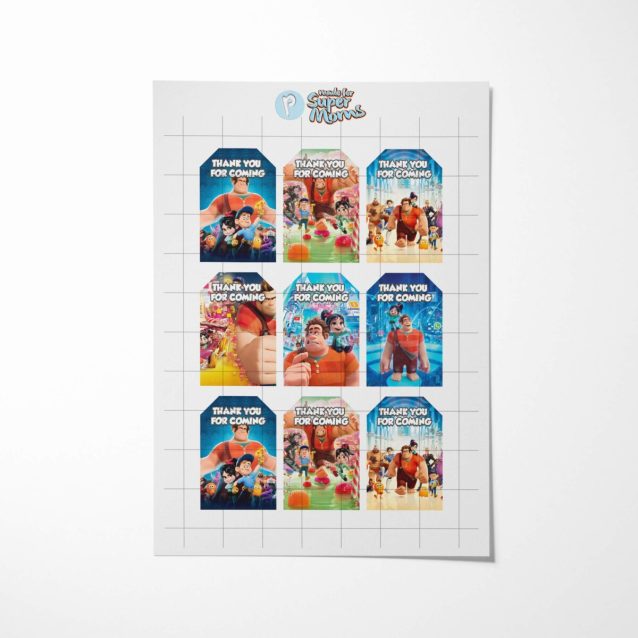 Wreck-It Ralph Thank You Tags PimpYourWorld