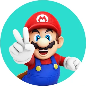 super-mario Retro video game style custom Super Mario party banners and themed cake toppers