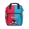 Iconic duo for new adventures! Mickey & Minnie Mouse diaper and changing backpack keeps baby essentials organized.