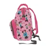 Keep organized in style with this pink Minnie Mouse diaper bag backpack. Includes a changing pad for easy diaper changes.