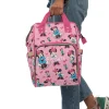 The perfect gift for new moms! Pink Minnie Mouse diaper bag backpack keeps everything organized for effortless outings with baby.