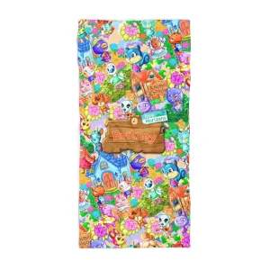 Bring your favorite video game world to life with this Animal Crossing beach towel. Featuring a playful design, it's ideal for fans of all ages.