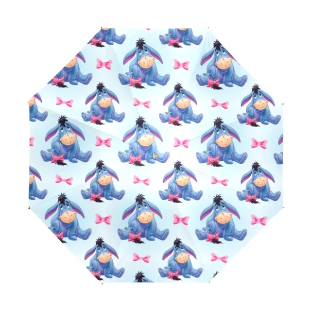 Underside of the Eeyore umbrella showing its waterproof canopy.