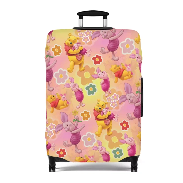 Travel with your favorite honey-loving bear! This Winnie the Pooh luggage cover safeguards your suitcase from scratches and scuffs while showcasing your Disney fandom.