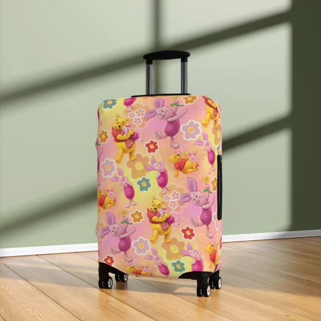 Protect your luggage with a whimsical Winnie the Pooh suitcase cover. This adorable design features Pooh Bear and adds a touch of fun to your travels.