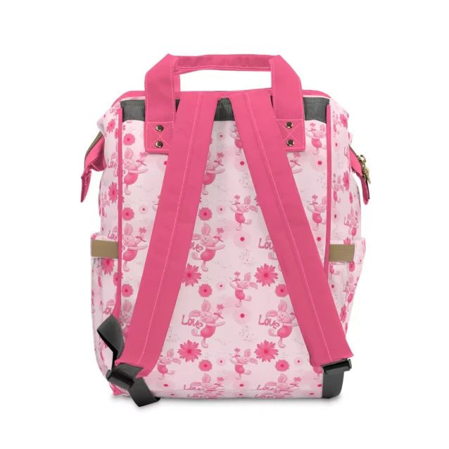 Show your love for Disney with this pink Winnie the Pooh diaper bag.