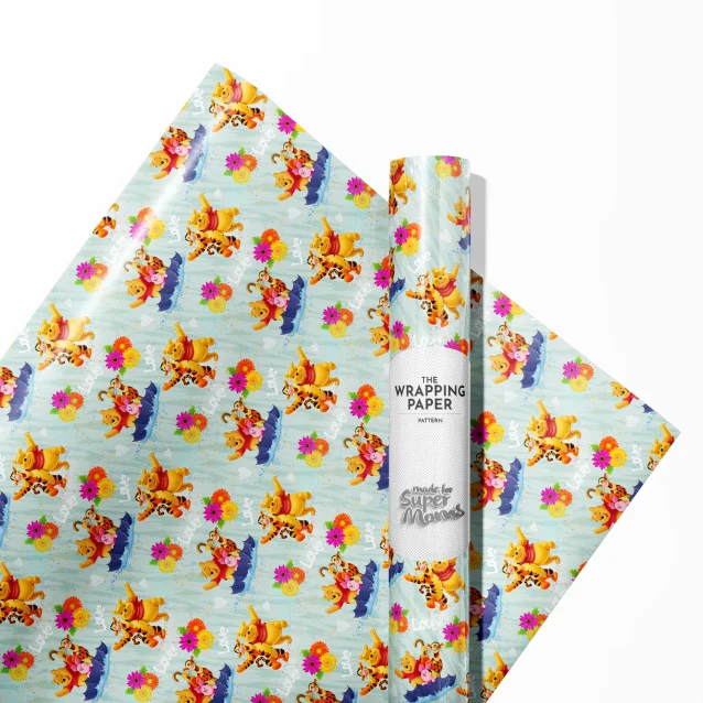 Pooh bear wrapping paper for the honey-loving gift giver.