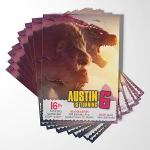 Throwing a Godzilla party? Get these downloadable Godzilla invitations for a fun celebration!