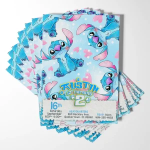 Make some memories that won't be forgotten! You're invited to [Name]'s Lilo & Stitch birthday celebration.