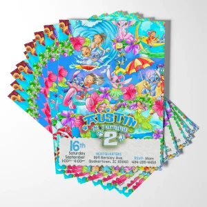 Get ready for a birthday out of this world! Join [Name]'s Lilo & Stitch themed party.