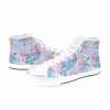 Awesome Lilo & Stitch shoes for kids! Easy-clean canvas keeps their favorite Disney crew looking fresh.