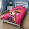Find the perfect fit! Paw Patrol Skye fleece blanket comes in sizes from crib to cuddle puddles for two.