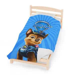 Make bedtime an exciting mission with a personalized Chase fleece blanket - free shipping included!