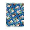 Cocomelon cuddle time! This super soft dark blue fleece throw blanket features your child's favorite Cocomelon characters.
