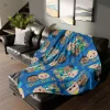 Bring the fun of Cocomelon home! This cuddly dark blue fleece throw blanket is adorned with all your child's favorite characters.