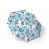 The Lilo & Stitch Christmas Christmas Stitch in the Snow (Blue) umbrella, open and printed edge to edge.