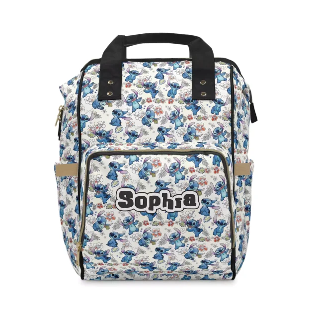 Galactic Gear incognito! This black Stitch diaper bag lets you rep your favorite hero with a subtle touch.