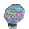 Underside view of the Lilo & Stitch umbrella showing the black anti-UV coating.
