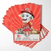 Paw Patrol birthday bash! Invite your pup pals to a roaring good time with this personalized Marshall birthday invitation.