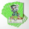 This personalized Paw Patrol invitation featuring Rocky the recycling pup is paw-fect for any eco-conscious birthday hero!