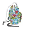 Side profile of the Snoopy Peanuts nappy bag.