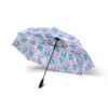 The reflective trim along the edge of the kids Stitch umbrella.