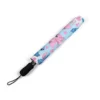 The Stitch umbrella shown closed, with its fabric tie fastened.