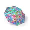 A Stitch umbrella printed with the Stitch Colourful Collage artwork.
