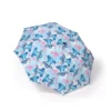 The Stitch Stitch Solo (Blue) umbrella, open and printed edge to edge.