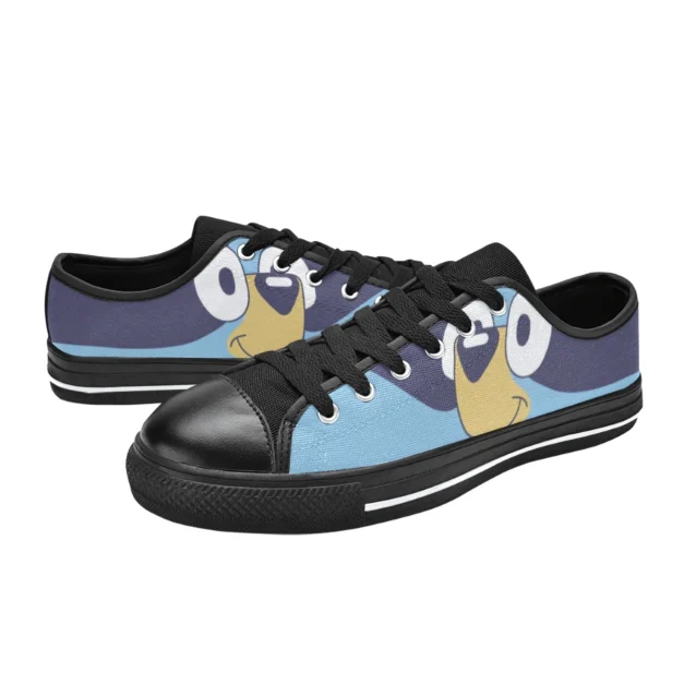 Personalized high definition big face Bluey character tennis shoes for boys