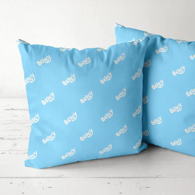 Durable Bluey & Bingo pillow and pillowcase set made to last.