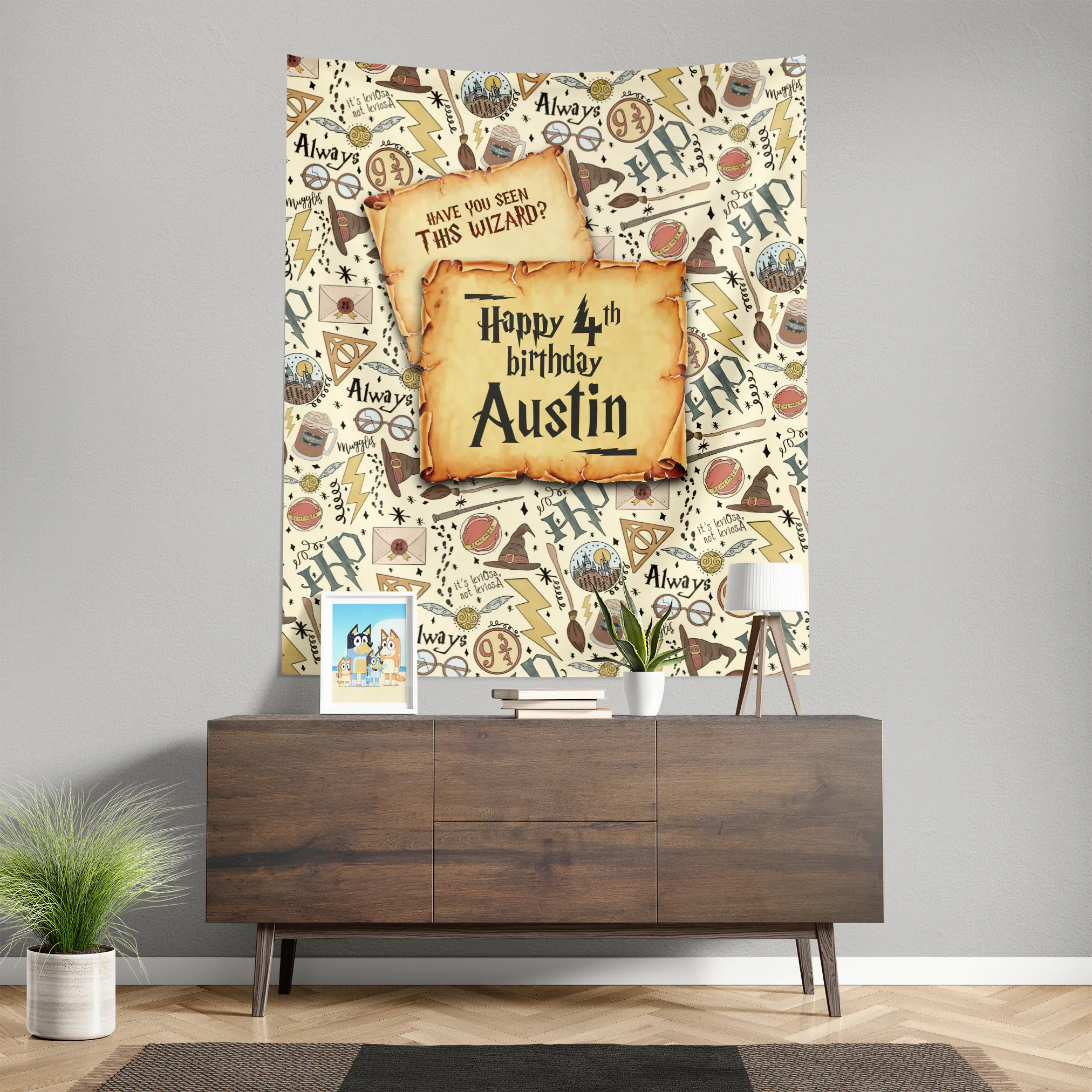 Harry Potter Happy Birthday Banner - Personalized