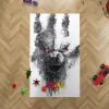 Let your child's imagination run wild with this personalized Kong vs. Godzilla rug.