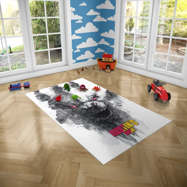 This Kong vs. Godzilla rug is the perfect way to show your child you care.