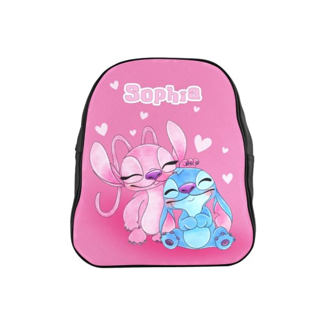 Show off your love for Stitch with this personalized pink mini backpack. Free shipping included!