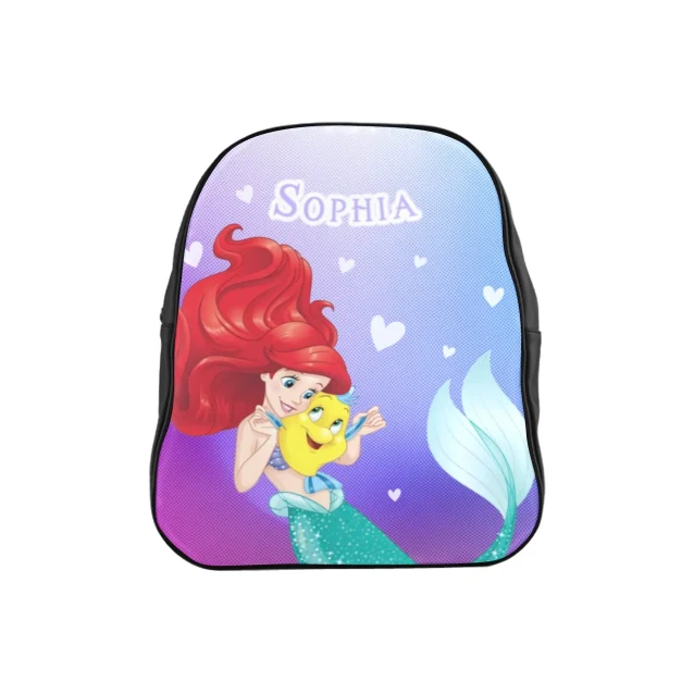 Sparkling with undersea magic, this Little Mermaid mini backpack is a colorful companion for kids' adventures.