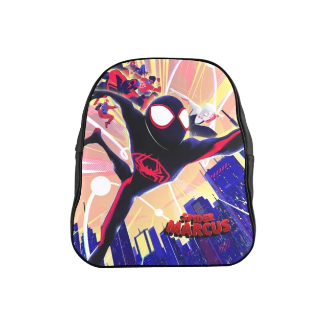 Preschoolers and daycare essentials stay organized in this personalized Spider-Verse backpack.