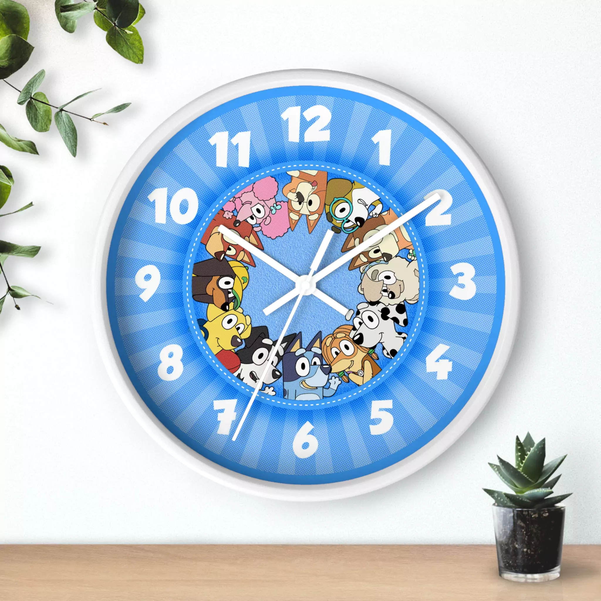 Bluey Kids Wall Clock | Fun & Learn Time!
