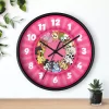Telling time gets playful with a pink, blue, or colorful Bluey wall clock.