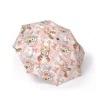 The Bluey Christmas Bluey & Bingo Christmas (Pink) umbrella, open and printed edge to edge.