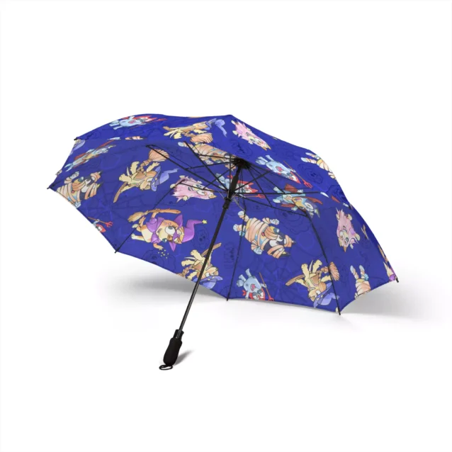 The Bluey Halloween umbrella open, spanning a generous 48 inches.