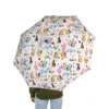 A personalized name printed on the Bluey umbrella canopy.