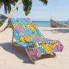 Beach towel featuring the Care Bears, ready to be personalized with a name.