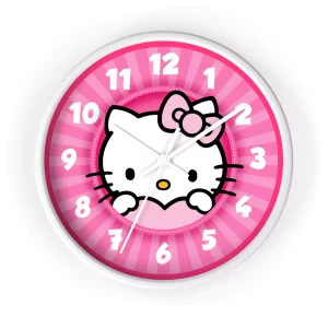 Learning Time Pink Hello Kitty Clock - Makes a purrfect gift for Hello Kitty lovers.