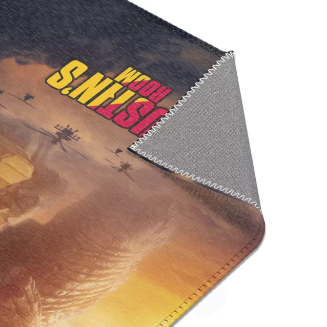 Imagine the excitement of seeing this personalized Kong vs. Godzilla rug!