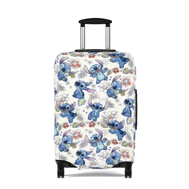 Lilo & Stitch suitcase cover, the perfect travel accessory for Disney fans.